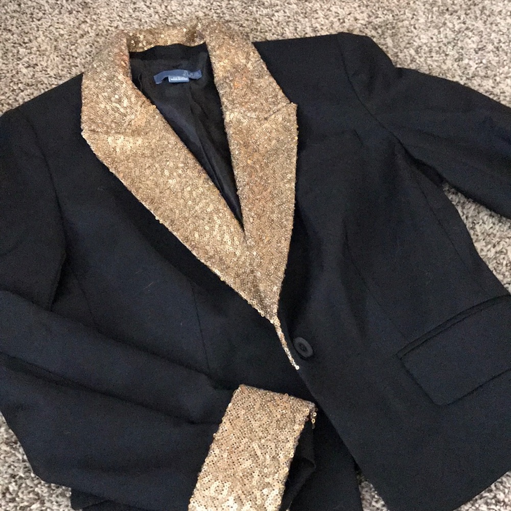 Anthropologie Sequin Blazer